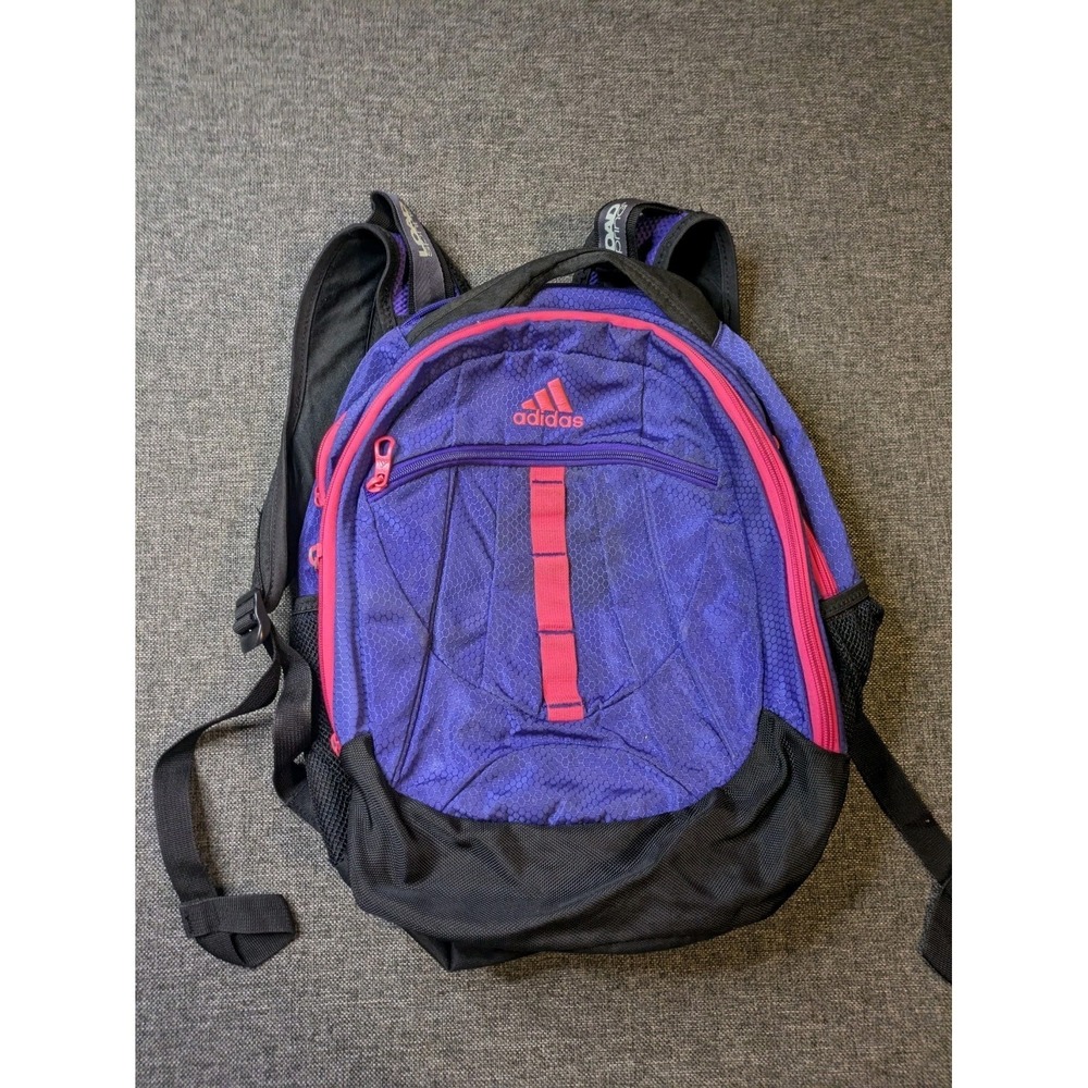 Adidas Load Sprint Backpack Laptop School Sports Travel Hiking Black-Pink-Purple